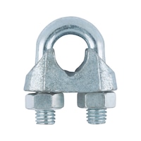 Wire rope clamp DIN 741, zinc-plated steel