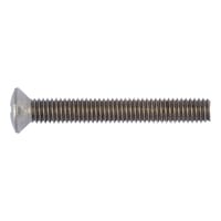 Raised countersunk head screw with H recessed head DIN 966, A2 stainless steel, plain