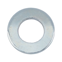 Rondella grembialina A norma DIN 522, acciaio zincato, passivato bianco (A2K)
