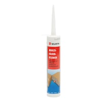 Multi-fibre structural adhesive reinforced with fibreglass