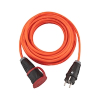 Prodlužovací kabel s&nbsp;uzemňovacím kontaktem H07BQ-F3G1.5 Jediná spojka, s&nbsp;krytem