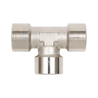 Pneumatic air multi-port distributor, T-piece For installing a compressed air system