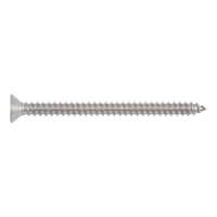 Countersunk tapping screw shape C with H recessed head DIN 7982, A4 stainless steel, plain