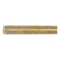 Threaded rod DIN 976-1 (shape A) with standard metric ISO thread, steel 8.8, zinc-plated yellow