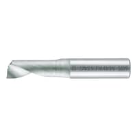 Solid carbide single-tooth cutter, plastic, right-hand cutting with right twist