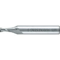 Solid carbide end mill, twin blade with reinforced shank