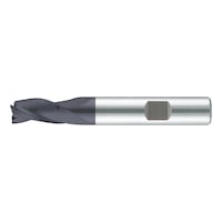 Solid carbide end mill DIN 6527L, long, triple blade with reinforced shank