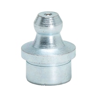 Conical drive-in nipple DIN 71412, shape A, steel, zinc-plated