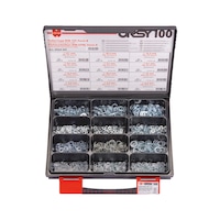 ORSY® lock washers/serrated lock washers, assortment of 100