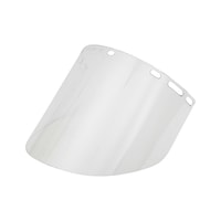Face shield for electrician's hard hat