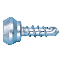 Steel zinc plated H with drill tip