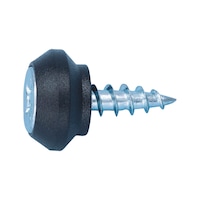 Steel zinc plated plastic head H with threaded tip