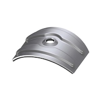 Domed cap for corrugated profiles
