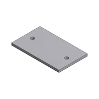 Slide plate hole hot dip galvanized with clearance