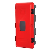 Protective case for fire extinguishers