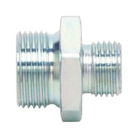 Straight screw-in connection piece For pneumatic brake systems