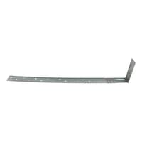 Angle bracket steel zinc ptd. with flexible ribs