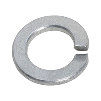 Lock washer, inch DIN 127, spring steel, mechanically applied zinc coating