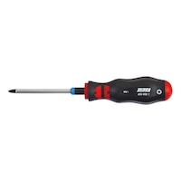 Pozidriv screwdriver (PZ) With hexagon shank and spanner nut