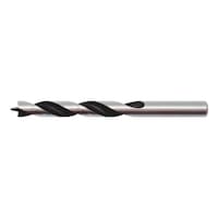 Wood twist drill bit with cylindrical shank DIN 338