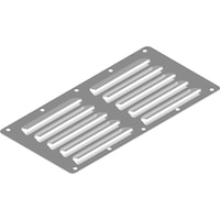 Ventilation grille, stainless steel A2