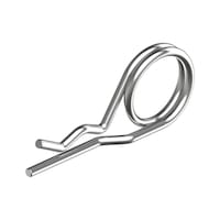 Spring cotter pin DIN 11024, A2 stainless steel, plain