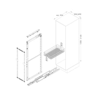 Frame for VS TAL Larder wall cupboard full pull-outs