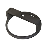 Oil filter wrench 15-pt 1/2 in. clamping w. 107 mm