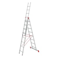 Alu multi-purpose ladder with traverse, 3pieces