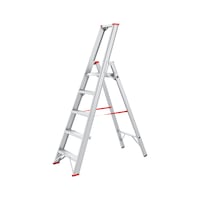 Aluminium staande ladder met platform