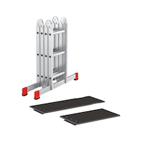 Multipurpose aluminium ladder