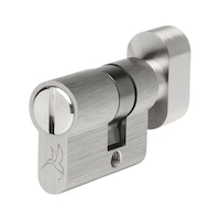 WC thumbturn cylinder The CK glass door lock can be upgraded to the WC/bathroom version with the thumbturn cylinder