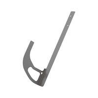 Narrow safety roof hook
