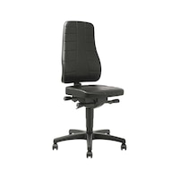 Swivelling work chair PRO w/ synth. leather cover