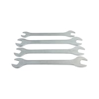 Double open-end wrench set, ultra-thin 4 pieces