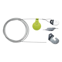 Wire cable kit retrofit with open hook