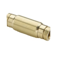 Push-In straight connector, brass