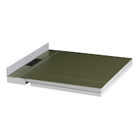 Flat line-drainage shower board