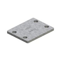 Cover plate DIN 3015-2, double version (DP-S), W.TEC series