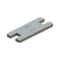 Securing plate DIN 3017-2, type VS, W.TEC series