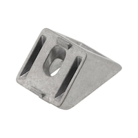Angle connector, die-cast aluminium