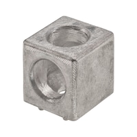 Cube connector, die-cast aluminium
