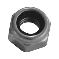 Hexagon nut, self-locking Stainless steel A2, galvanised