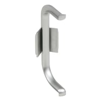 Internal corner For aluminium recessed handle, C shape, horizontal