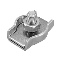 Simplex wire rope clamp A4 stainless steel, with one screw for fastening