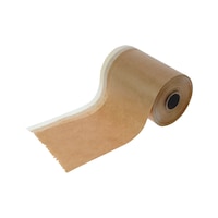 Masking paper with adhesive strip 