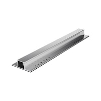 Light, pre-drilled sheet metal rail Aluminium (EN-AW-6063 T6)