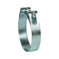 Hose clamp zinc plated with one screw
