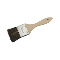 Paint brush with mixed bristles