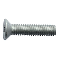 Countersunk head screw with recessed head H